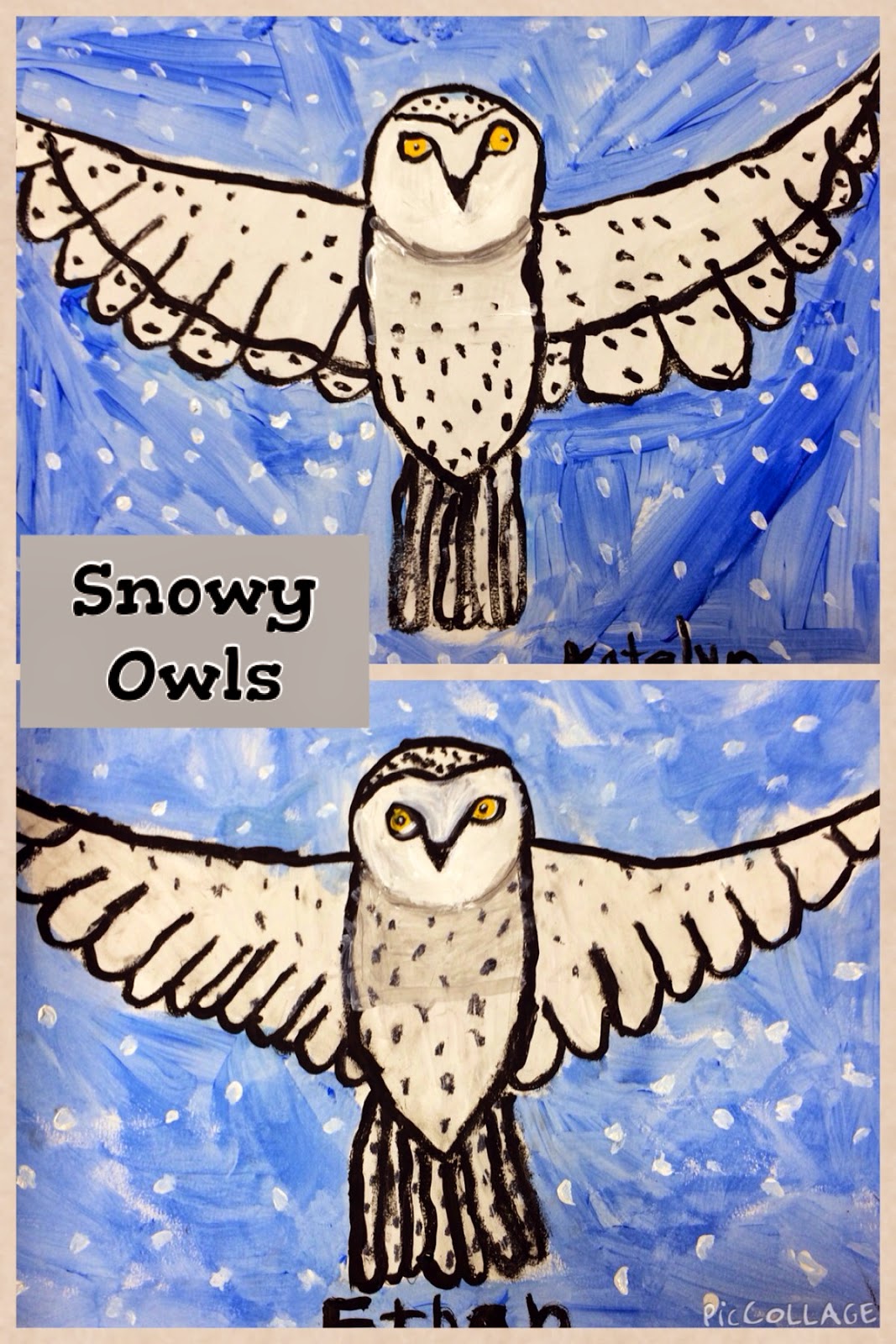 Artfully Me: Snowy Owl Art Project